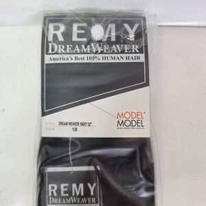 Model Model Dreamweaver Remy Yaky 100 Percent Human Hair Weave 12in 1B Off Black